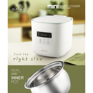 Buffalo Stainless Steel Mini Smart Cooker (3 cups)