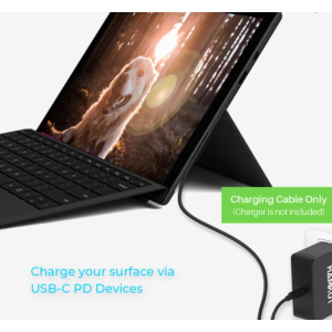 Surface Pro 3 4 5 6 7 USB-C Charging Cable 15V