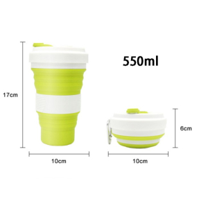 Silicone Collapsible Travel Cup 550ml