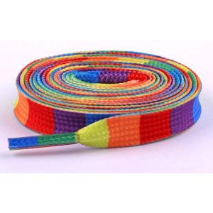 Rainbow Shoelaces 120cm, or 150cm