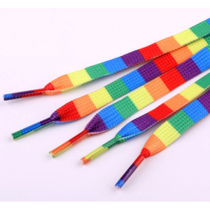 Rainbow Shoelaces 120cm, or 150cm