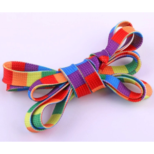 Rainbow Shoelaces 120cm, or 150cm