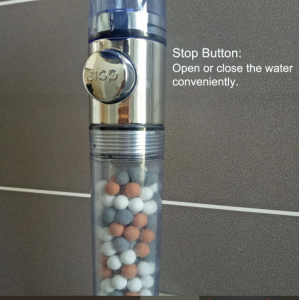 Adjustable 3 Mode High Pressure Shower Head with Beads