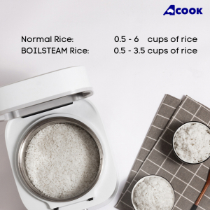 ACook Smart Stainless Steel 6 Cups Rice Cooker