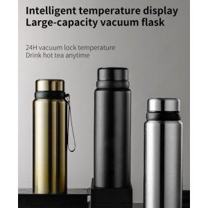 1L Temperature Display SS304 Thermos Tea Coffee Vacuum Flask Smart Water Bottle