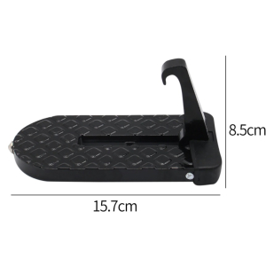 Foldable Car Door Step Pedal Universal Auto Rooftop Luggage Ladder Hooked Foot Pegs Doorstep Safety Hammer Car