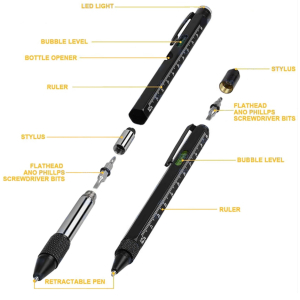 2pc Multi Tool Pen For the Builder Carpenter All Round Do-er!