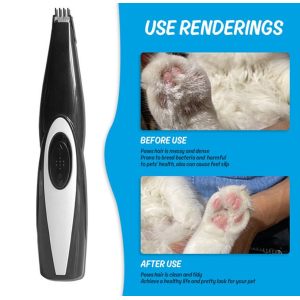 USB Cordless Pet Hair Trimmer Clipper Grooming Kit Pets Paws, Eyes, Ears