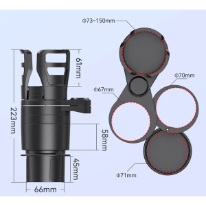 4 In 1 Adjustable Cup Holder for Tea, Coffee, Expander With Base Adaptor