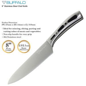 Buffalo 8" Limited Edition Stainless Steel Chef Knife...