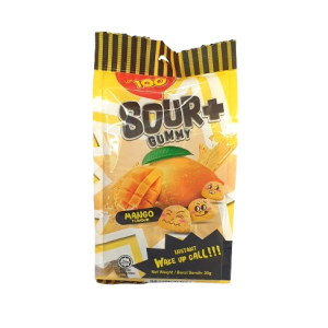 LOT 100 SOUR+ GUMMY MANGO 95G
