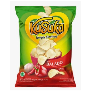Kusuka Balado Flavour Cassava Chips 180g