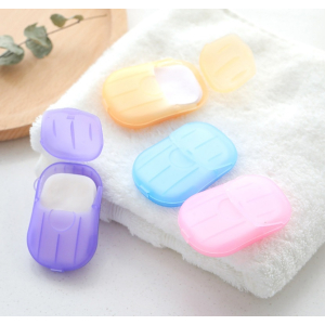 3 Pack Disposable Soap Paper Travel Soap Paper Washing Hand Bath Clean Scented Mini Paper Slice Soap 20's