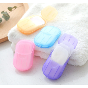 3 Pack Disposable Soap Paper Travel Soap Paper Washing Hand Bath Clean Scented Mini Paper Slice Soap 20's