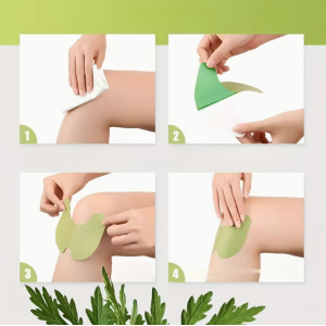 24pc Self-heating Moxibustion Knee Patches Deep Penetration Pain Relief Tension Release