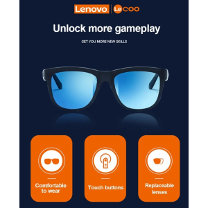 Lenovo Bluetooth Sunglasses Wireless Audio Hands-Free...