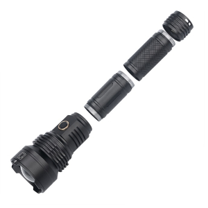 XHP90 Super Bright & Wide - 4 Core Tactical Torch Flashlight 3 Modes + 2 x 26650 Batteries