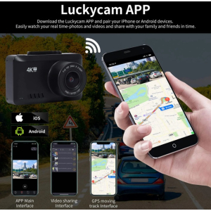 Dash Cam 4K,  Wifi Mini Camera for Car Dashcam Night Vision