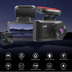 Dash Cam 4K,  Wifi Mini Camera for Car Dashcam Night V...