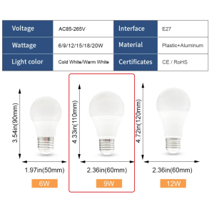 E27 / B22 Smart Sensor Light Bulb