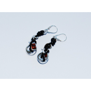 "Eithane" - Amber Ardent Earrings