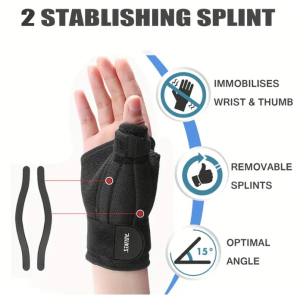 1pc Adjustable Wrist Thumb Support For Arthritis, Tendonitis, And Carpal Tunnel - Breathable And Comfortable Thumb Splint With Trigger Finger And Thumb Sprain Support