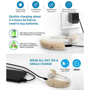 Bluetooth Hearing Aid for hearing impairment, Amplifier 1 Piece