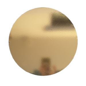 Cake Base Round 9" diameter Sliver/Gold
