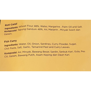 Lazat Roti Canai - Fish Curry 4's @ 100g