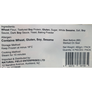 1st Choice Vege BBQ Buns 480g