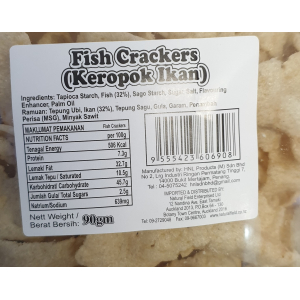 Fish Crackers (Keropok Ikan) 90g