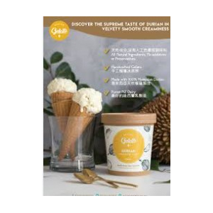 Mister Gelato Handcrafted Durian 500ml (VA)