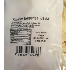 Vegetable Crackers (Keropok Sayur) 120g