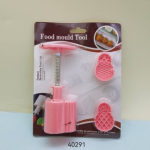 Plastic Moon Cake Moulds Pineapple 2pc