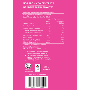 Rida Pineapple Juice Original 250ml