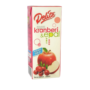 Delite Cranberry & Apple Drink (LS) 250ml x 4 x 6
