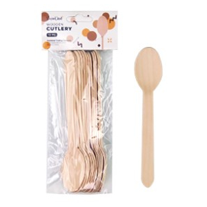 16cm Wooden Spoons 12pc
