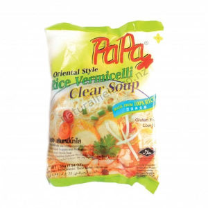 Papa Rice Vermicelli Clear 55g x 5 (V)