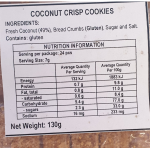 Coconut Crisp 130g