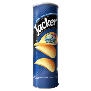 Jacker Potato Crips Sour Cream & Onion 110gm