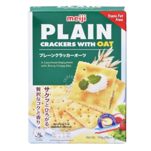 Meiji Plain Cracker with Oat 26g x 16packs  416g
