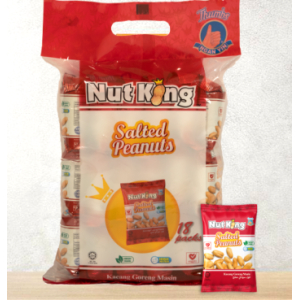 Nut King Salted Peanut 12gxl8packs