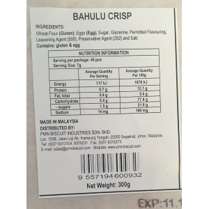 Bahulu Crisp 300g