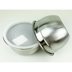 stainless steel bowl with lid 28cm