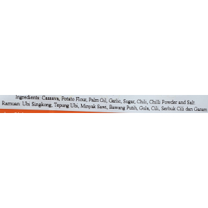 Vegetable Crackers (Thai Chilli)250g Polybag