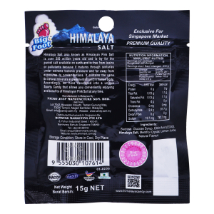 Himalaya salt 15g Lemon Mint Candy 12 x 6&rsquo;s