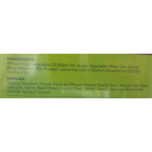 Yimu Oat Cookies With Black Sesame Poybag